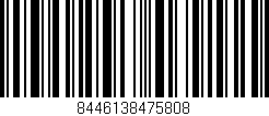 Código de barras (EAN, GTIN, SKU, ISBN): '8446138475808'