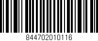 Código de barras (EAN, GTIN, SKU, ISBN): '844702010116'