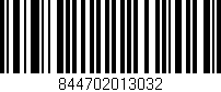 Código de barras (EAN, GTIN, SKU, ISBN): '844702013032'