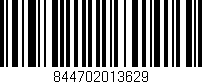 Código de barras (EAN, GTIN, SKU, ISBN): '844702013629'