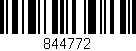 Código de barras (EAN, GTIN, SKU, ISBN): '844772'