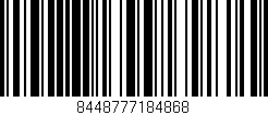Código de barras (EAN, GTIN, SKU, ISBN): '8448777184868'