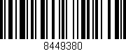 Código de barras (EAN, GTIN, SKU, ISBN): '8449380'
