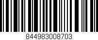 Código de barras (EAN, GTIN, SKU, ISBN): '844983008703'