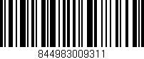 Código de barras (EAN, GTIN, SKU, ISBN): '844983009311'