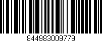 Código de barras (EAN, GTIN, SKU, ISBN): '844983009779'