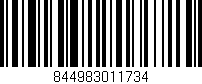 Código de barras (EAN, GTIN, SKU, ISBN): '844983011734'