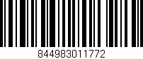 Código de barras (EAN, GTIN, SKU, ISBN): '844983011772'