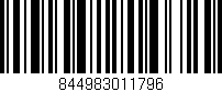 Código de barras (EAN, GTIN, SKU, ISBN): '844983011796'