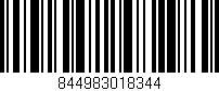 Código de barras (EAN, GTIN, SKU, ISBN): '844983018344'