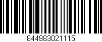 Código de barras (EAN, GTIN, SKU, ISBN): '844983021115'