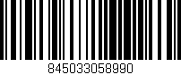 Código de barras (EAN, GTIN, SKU, ISBN): '845033058990'