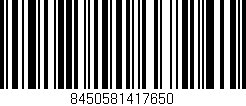 Código de barras (EAN, GTIN, SKU, ISBN): '8450581417650'