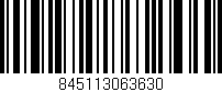 Código de barras (EAN, GTIN, SKU, ISBN): '845113063630'