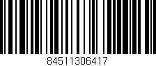 Código de barras (EAN, GTIN, SKU, ISBN): '84511306417'