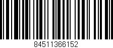 Código de barras (EAN, GTIN, SKU, ISBN): '84511366152'