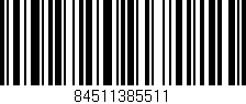 Código de barras (EAN, GTIN, SKU, ISBN): '84511385511'