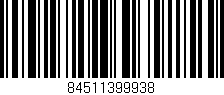 Código de barras (EAN, GTIN, SKU, ISBN): '84511399938'
