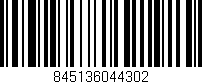 Código de barras (EAN, GTIN, SKU, ISBN): '845136044302'