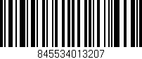Código de barras (EAN, GTIN, SKU, ISBN): '845534013207'
