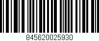 Código de barras (EAN, GTIN, SKU, ISBN): '845620025930'