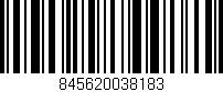Código de barras (EAN, GTIN, SKU, ISBN): '845620038183'