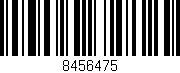Código de barras (EAN, GTIN, SKU, ISBN): '8456475'