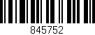 Código de barras (EAN, GTIN, SKU, ISBN): '845752'