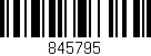 Código de barras (EAN, GTIN, SKU, ISBN): '845795'