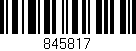 Código de barras (EAN, GTIN, SKU, ISBN): '845817'