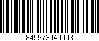 Código de barras (EAN, GTIN, SKU, ISBN): '845973040093'