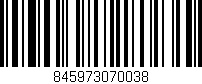 Código de barras (EAN, GTIN, SKU, ISBN): '845973070038'