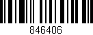 Código de barras (EAN, GTIN, SKU, ISBN): '846406'