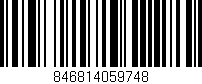 Código de barras (EAN, GTIN, SKU, ISBN): '846814059748'