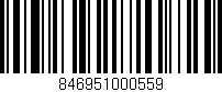 Código de barras (EAN, GTIN, SKU, ISBN): '846951000559'