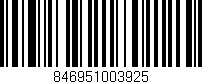 Código de barras (EAN, GTIN, SKU, ISBN): '846951003925'