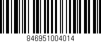 Código de barras (EAN, GTIN, SKU, ISBN): '846951004014'