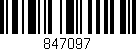 Código de barras (EAN, GTIN, SKU, ISBN): '847097'