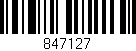 Código de barras (EAN, GTIN, SKU, ISBN): '847127'