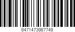 Código de barras (EAN, GTIN, SKU, ISBN): '8471473967749'