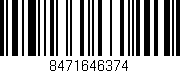 Código de barras (EAN, GTIN, SKU, ISBN): '8471646374'