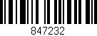 Código de barras (EAN, GTIN, SKU, ISBN): '847232'