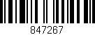 Código de barras (EAN, GTIN, SKU, ISBN): '847267'