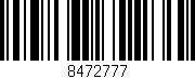Código de barras (EAN, GTIN, SKU, ISBN): '8472777'
