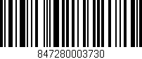 Código de barras (EAN, GTIN, SKU, ISBN): '847280003730'