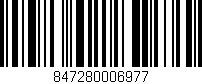 Código de barras (EAN, GTIN, SKU, ISBN): '847280006977'