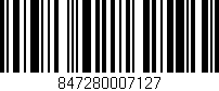 Código de barras (EAN, GTIN, SKU, ISBN): '847280007127'