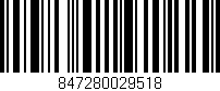 Código de barras (EAN, GTIN, SKU, ISBN): '847280029518'