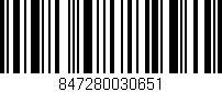 Código de barras (EAN, GTIN, SKU, ISBN): '847280030651'