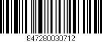 Código de barras (EAN, GTIN, SKU, ISBN): '847280030712'